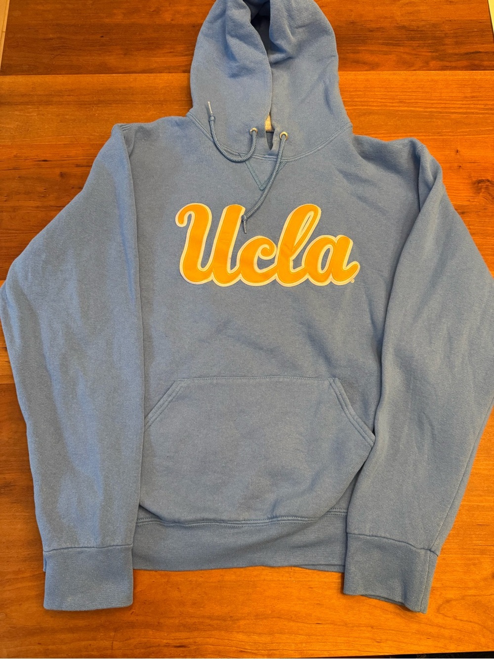UCLA Russell Athletic Light Blue Hoodie size Large L GUC